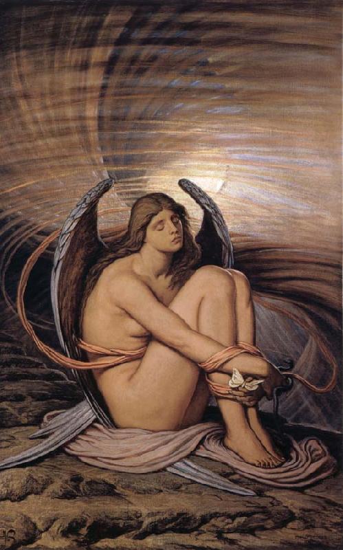 Elihu Vedder Soul in Bondage oil painting image